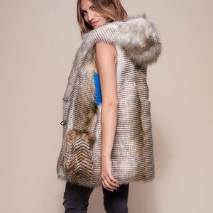 ALASKAN HAWK HOODED FAUX FUR VEST | WOMEN'S